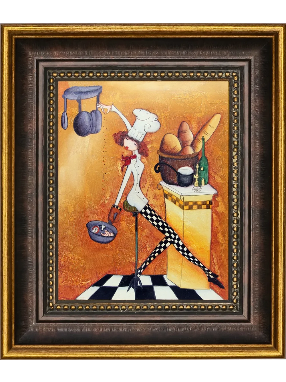 Картина настенная интерьерная в багетной раме 18*21 см