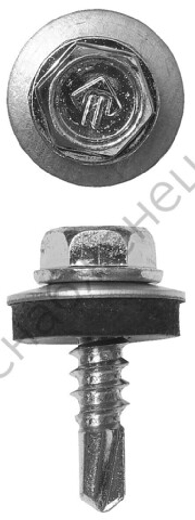 ЗУБР СКМ 25 х 5.5 мм, кровельный саморез, цинк, 420 шт (4-300315-55-025)