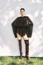 Комбинезон коричневый