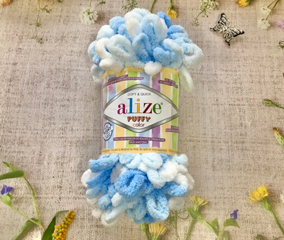 Пряжа ALIZE "Puffy color".