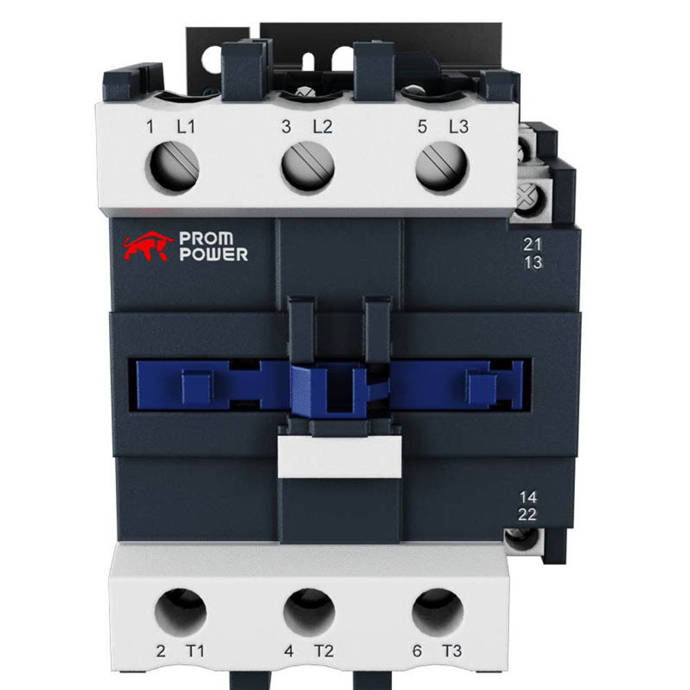 Контактор JLC1-D95-11-F5 (AC110), номинальный ток 95A, 3 полюса, доп контакты 1НО+1НЗ, напряжение катушки 110VAC