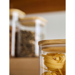 Банка для хранения квадратная glass bamboo, 1,5 л