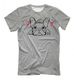 Футболка двусторонняя "Французский бульдог - любовь"