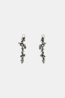 ZARA КАСКАДНЫЕ СЕРЬГИ СО СТРАЗАМИ, СЕРЕБРИСТЫЙ