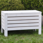 Сундук скамья Эпларо с крышкой деревянный, белый