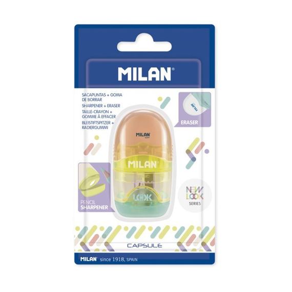 Pozan/ластик/Blıster eraser+sharpener capsule newlook