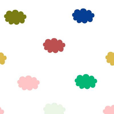 Разноцветные простые облачка