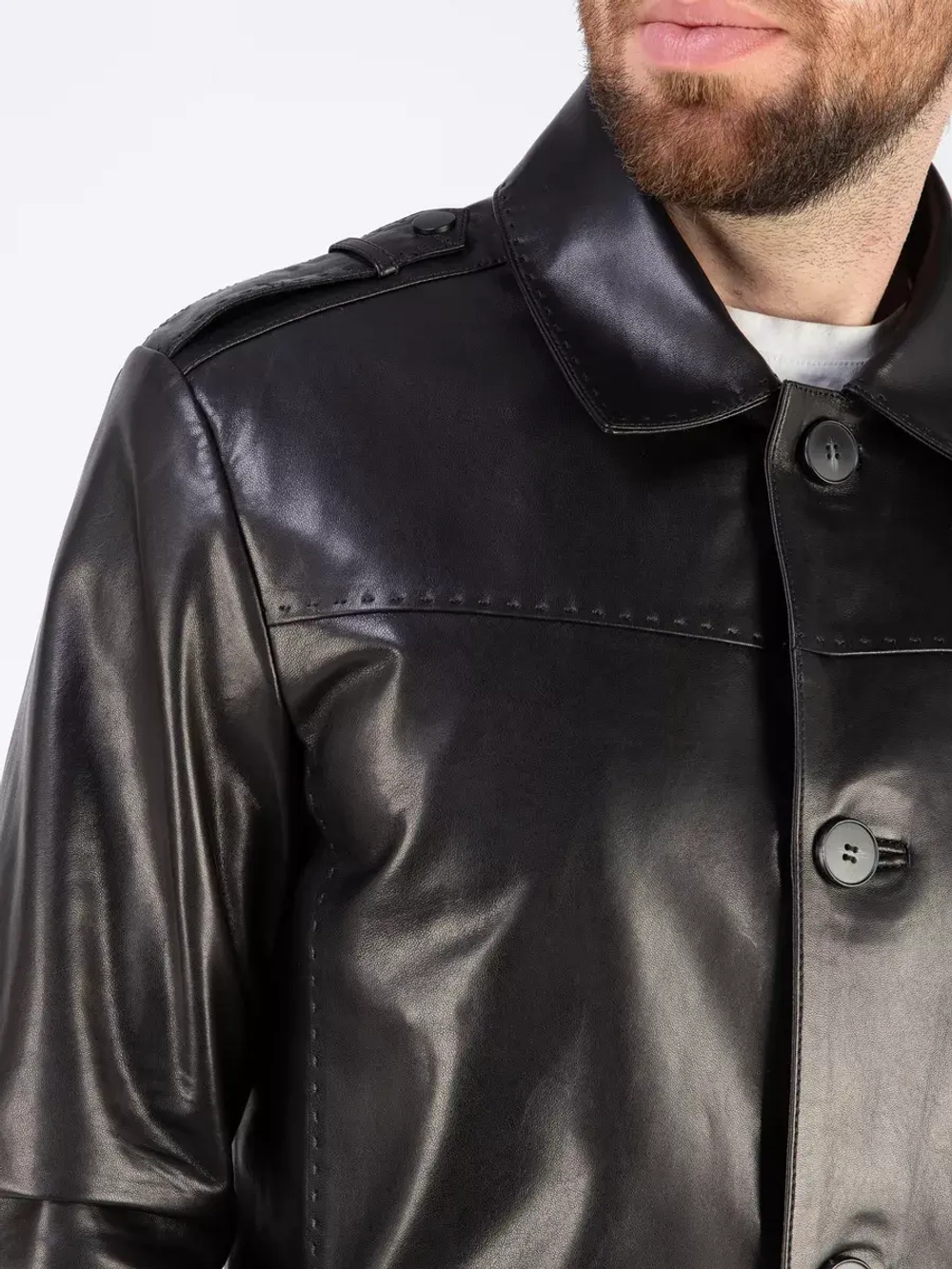 Кожаная куртка демисезонная