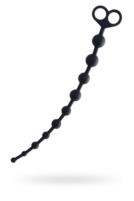 Анальные бусы POPO Pleasure by TOYFA Cephei, водонепроницаемые, силикон, черные, 33,5 см, Ø 2,4 см