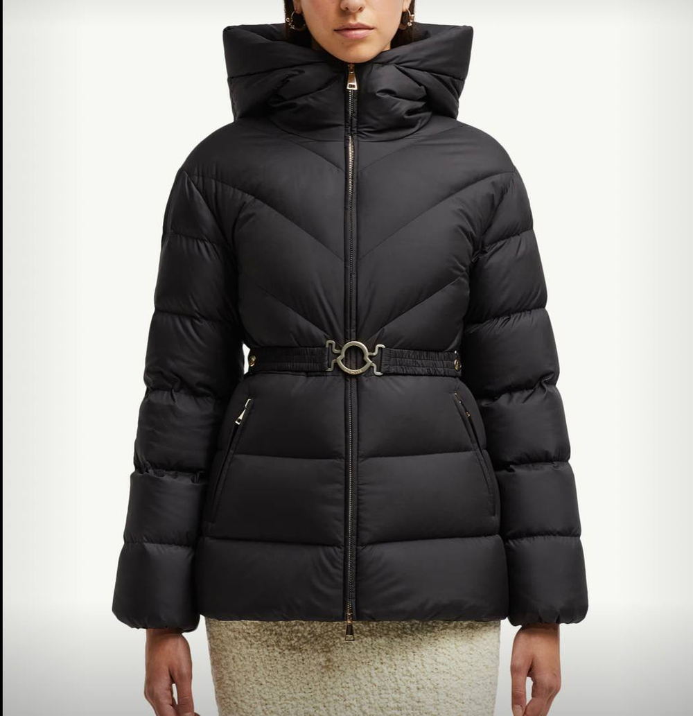 Укороченная утеплённая куртка Brosse с капюшоном и пухом от Moncler