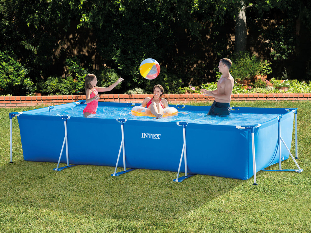 Каркасный бассейн Intex Rectangular Frame 450х220х84 см (28273)