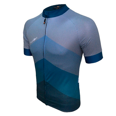 Велофутболка  PIACENZA-2 J-848-2 Blue Men Pro Jersey с длинной молнией, с водонепрон. карман