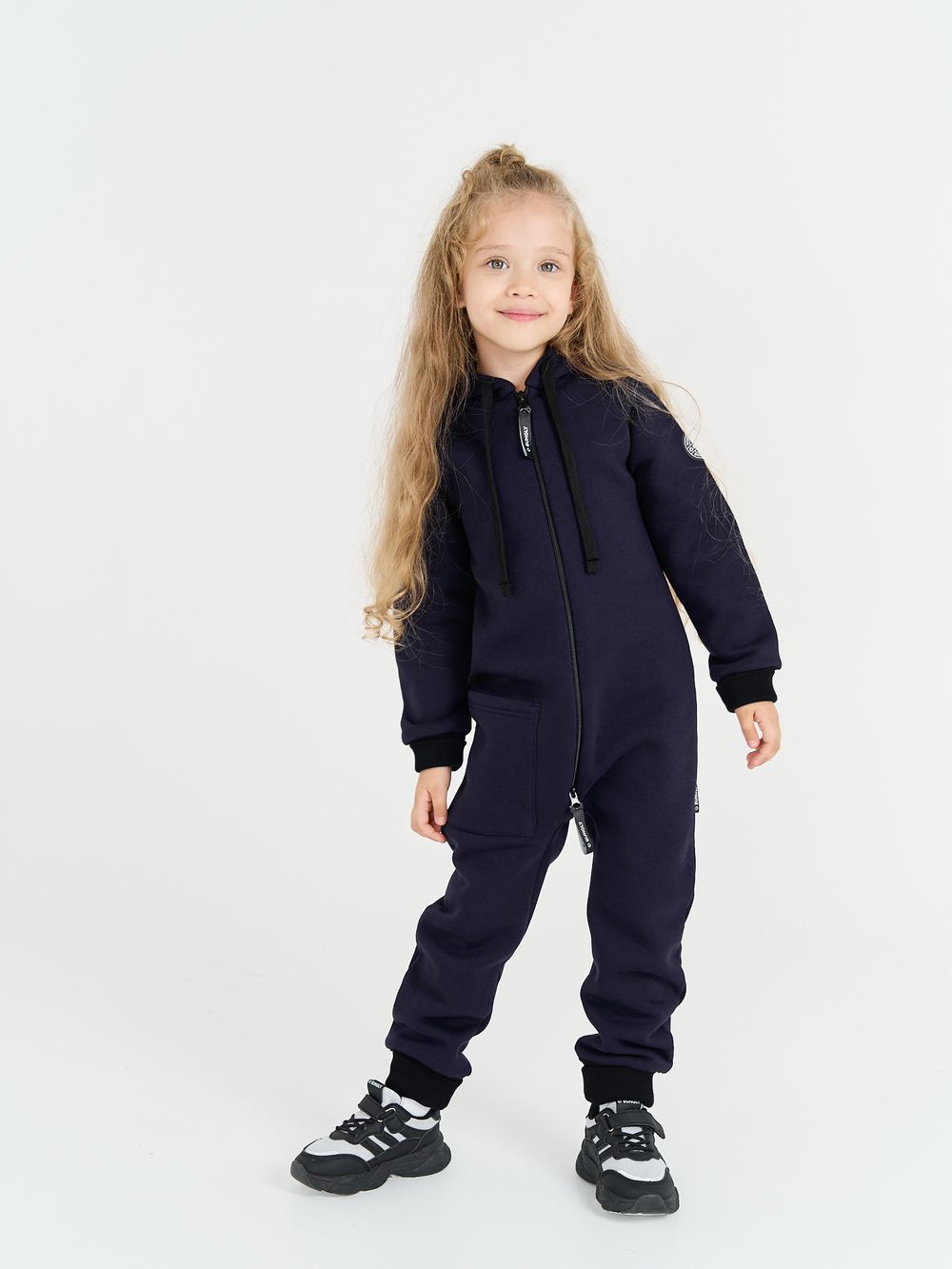 Комбинезон с накладным карманом "Ежевика" утепленный