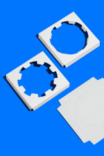 Упаковка с ложементом ForGenika JUMPL с окном белый 160*160*200 мм ST (25 шт./уп., 150 шт./кор.)