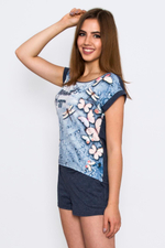 [m]Пижама женская"АКЦЕНТ" футб+шорты КЖ 0116