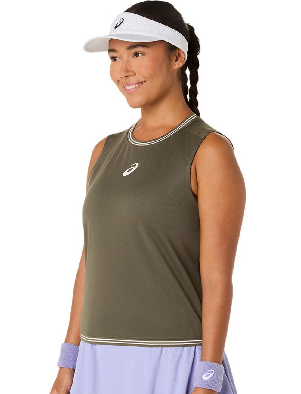 Топ теннисный Asics Game Sleeveless - dark olive