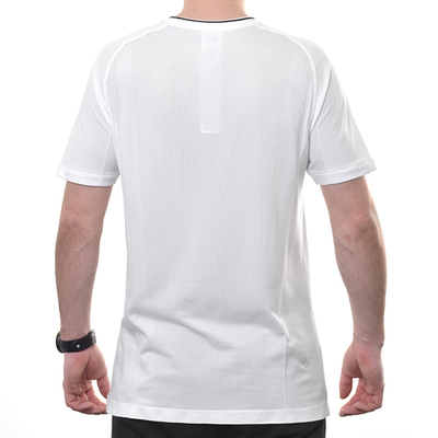 Мужская теннисная футболка Wilson Players Seamless Crew 2.0 - bright white/black