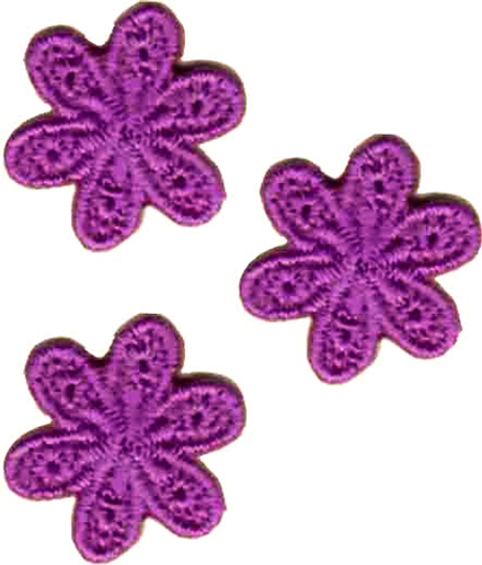 Термоаппликации HKM "Цветочки", 4 см, 3 шт (1012081/211215/0012181/01_Германия)