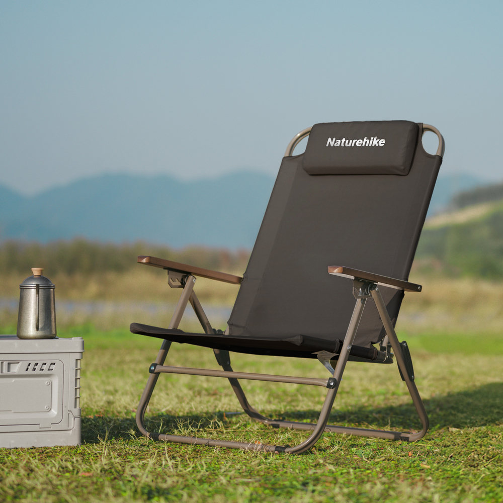 Кресло раскладное регулируемое Naturehike Xing wang T02, черный (CNK2550JJ012)