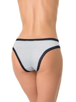 Трусики с мелким геометрическим принтом (Размер: M) (Цвет: белый с черным)