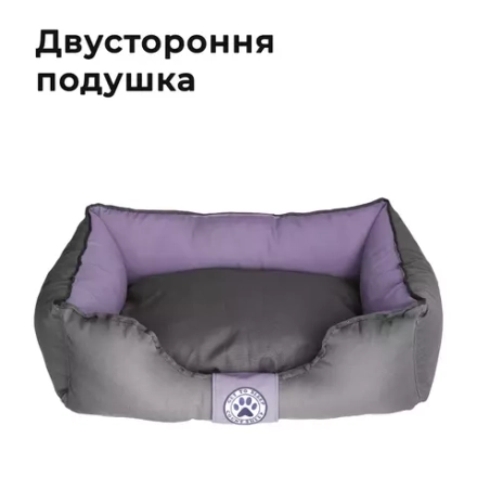 Лежанка для собак размер M двухсторонняя разборная сиреневая Царь-лежанка Lapalandia