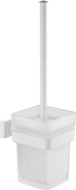 5013-F Ершик настенный, стеклянный (БЕЛЫЙ) ViEiR  (20/1шт)