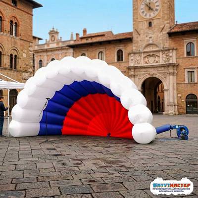 Надувная сцена для корпоратива «Русский праздник», 6×3×3 м