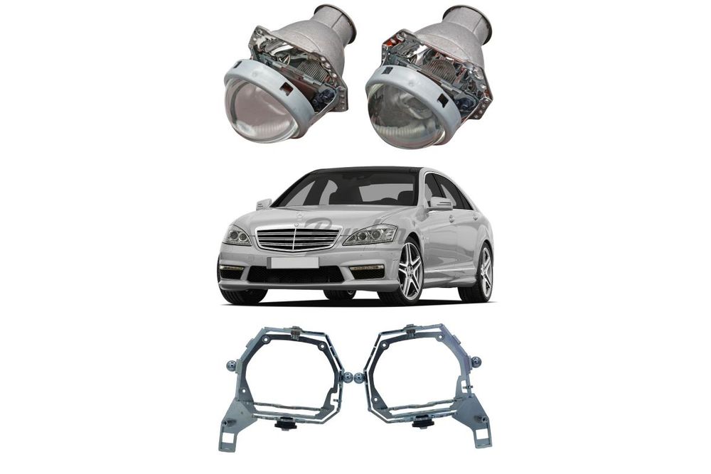 Готовый комплект для замены штатных линз Bosch Intellect Mercedes S-Class W221 рестайлинг 2009-2013