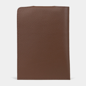 Обложка-кармашек для паспорта London из кожи теленка,  цвета шоколад