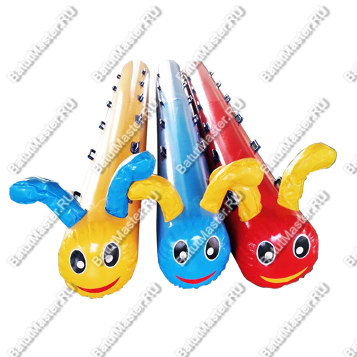 Надувная командная игра "Верхом на гусеницах", 6 мест