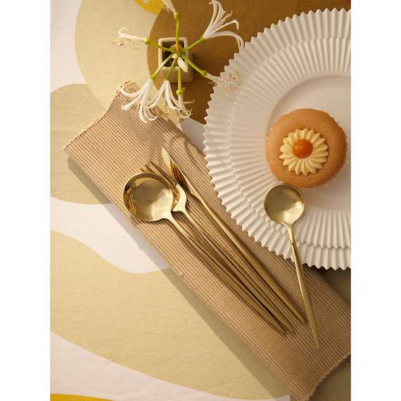 Набор столовых приборов Globe, золотистые, 16 пред.