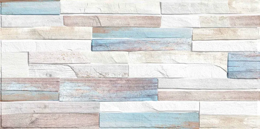Настенная плитка ALMA Ceramica TWU09MTN604 Mattone 50x24.9 микс глянцевая под дерево