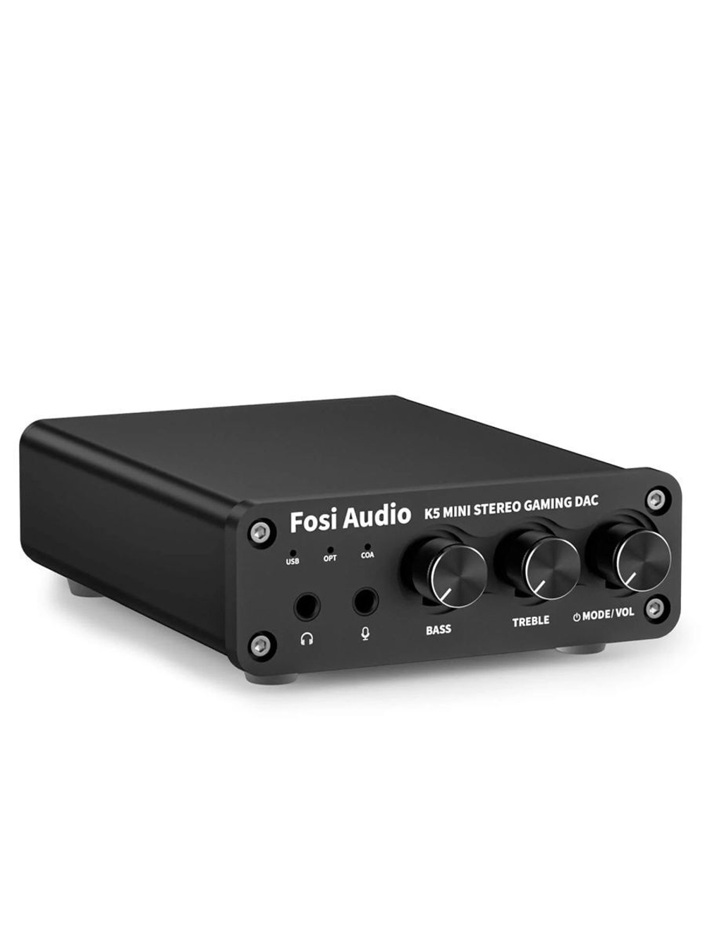 Fosi Audio K5 Игровой усилитель для активных колонок и наушников с микрофоном