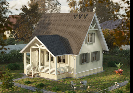 Сайдинг Docke PREMIUM Брус Банан 3,6м 1,08м2