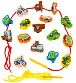 РДИ-Д003а/Транспорт. Развивающий набор шнуровка. 16 эл/45