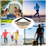 Сумка на пояс «Harizma», цвет золото, 31*12 см