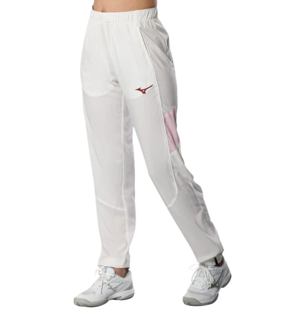 Женские теннисные брюки Mizuno Frontier Shadow Woven - white