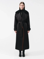 Тренч черный OLA OLA