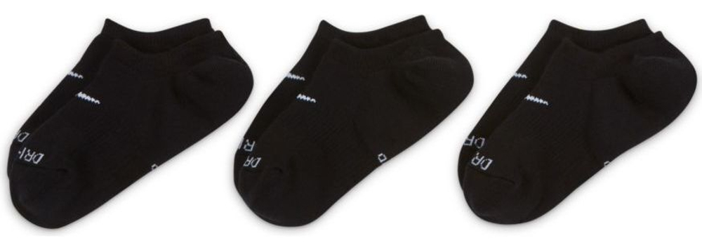 Теннисные носки Nike Everyday Plus Cushioned Training Footie Socks 3P - Black