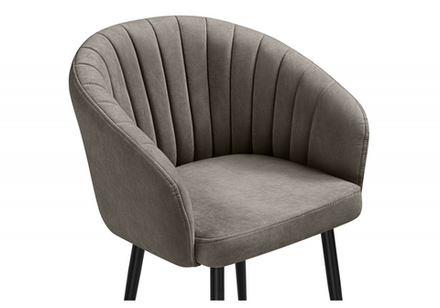 Стул на металлокаркасе Woodville Моншау marseille 16, черный, ножки черные