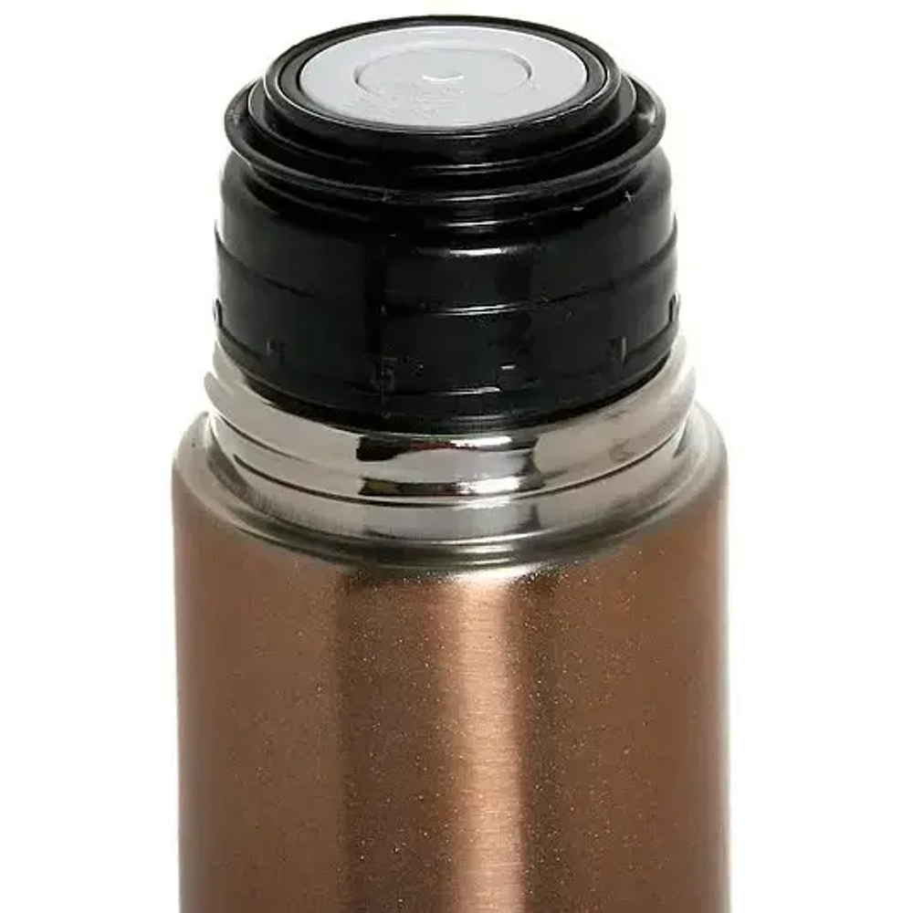 Термос с металлической колбой 500 мл «Серп и молот» розовое золото