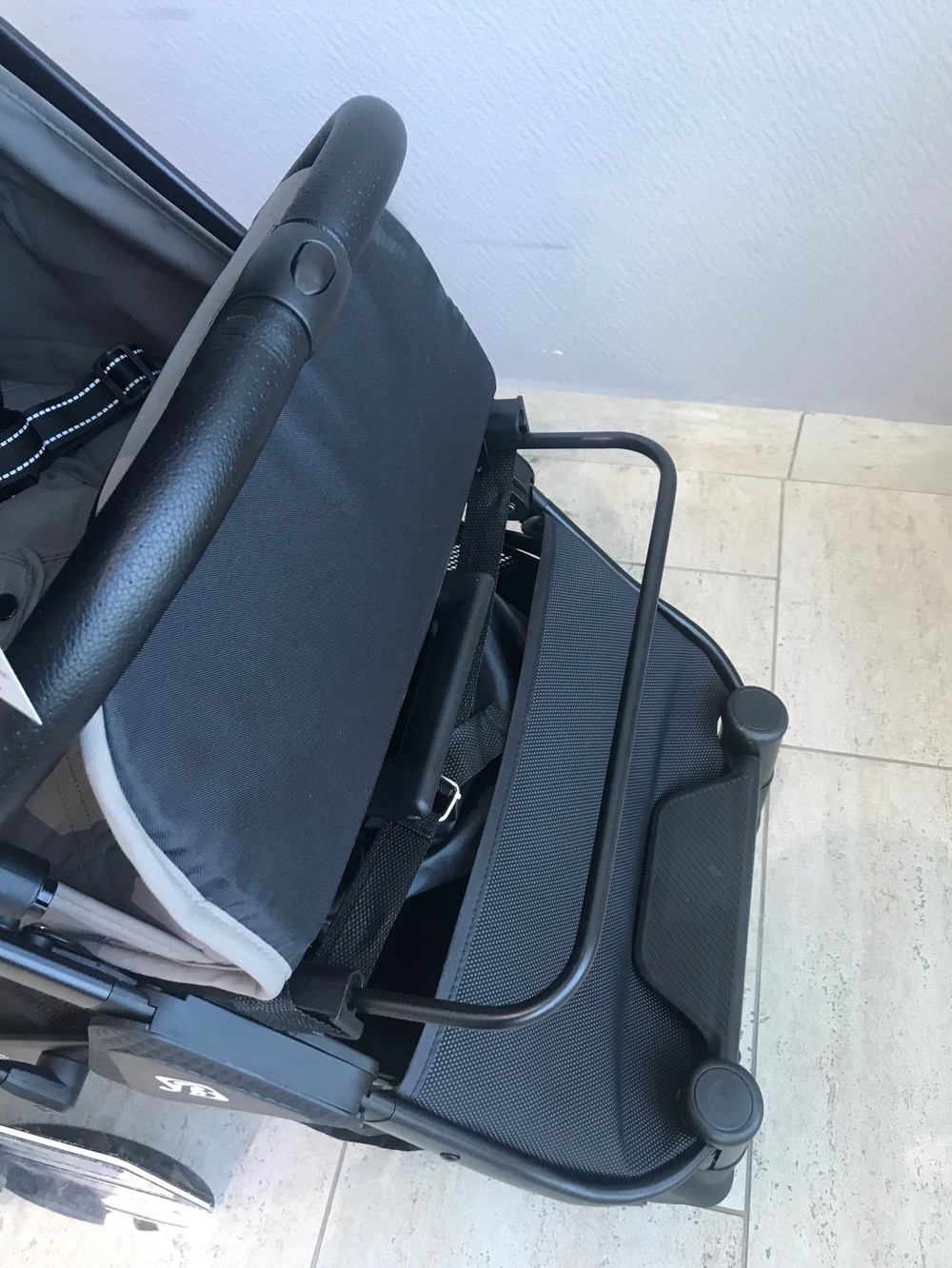 Коляска прогулочная Babalo 2024 Коричневый текстиль на черной раме