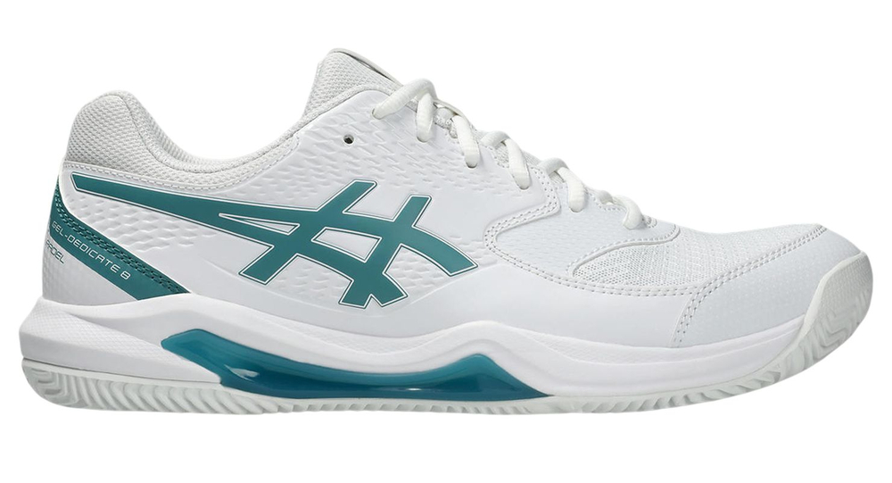 Мужские кроссовки для Падел Asics Gel-Dedicate 8 Padel - white/misty pine