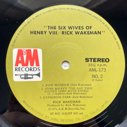 Винтажная виниловая пластинка LP Rick Wakeman The Six Wives Of Henry VIII (Япония 1974) (Без Оби)