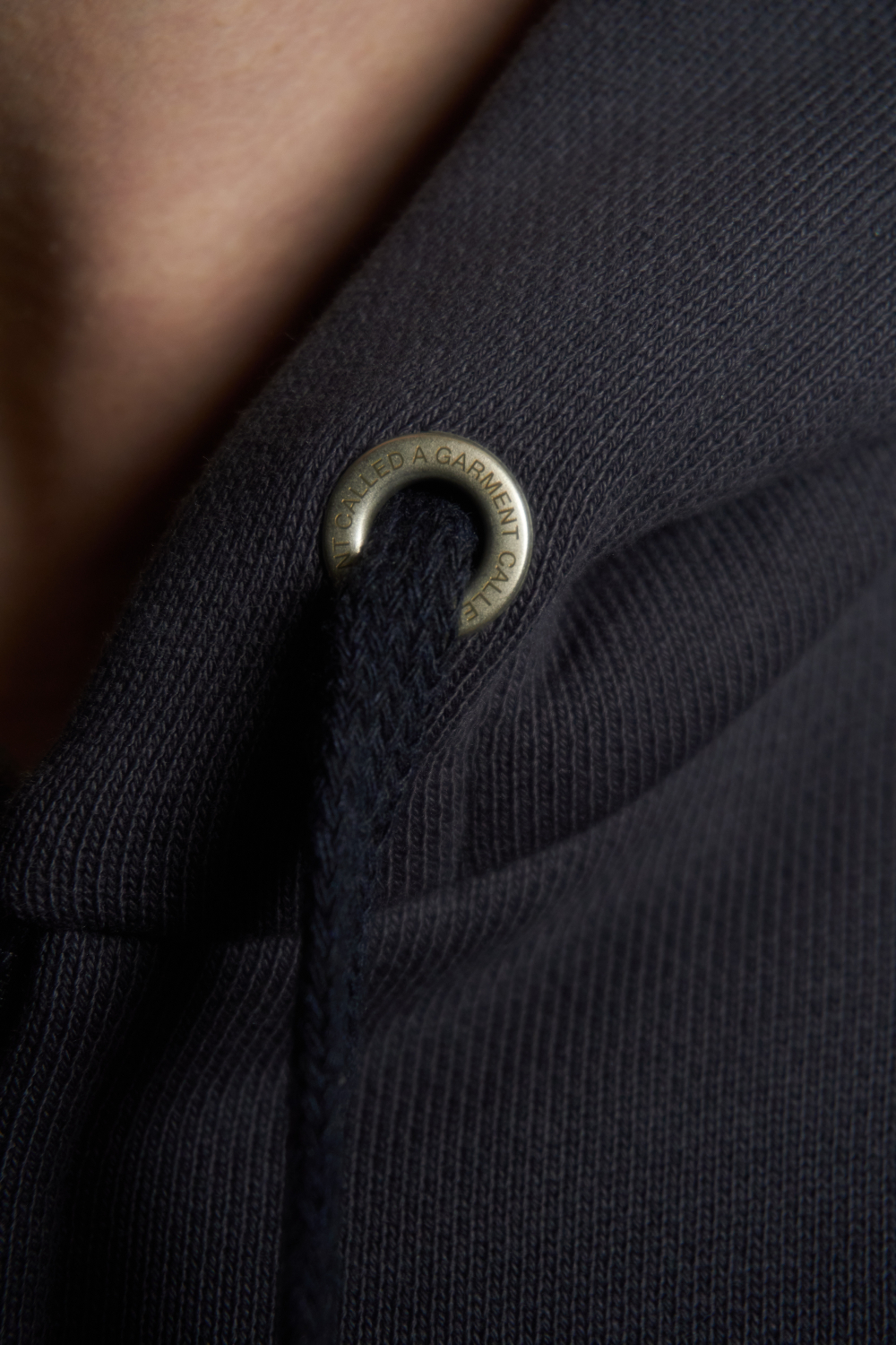 Худи Called a Garment Stamp Heavy Cotton Zip Hoodie "Charcoal Blue"