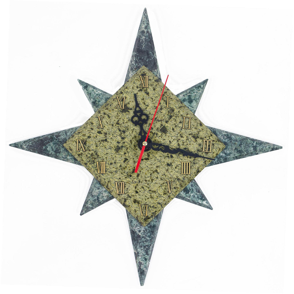 Настенные часы "Звезда" змеевик 420х420х35 мм 1250 гр. R117650