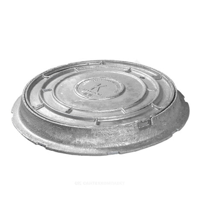 Люк чугун канализационный (К) С (средний) В125 круглый h=90мм С(В125)-1-60 ГОСТ 3634-2019 Завод Универсал