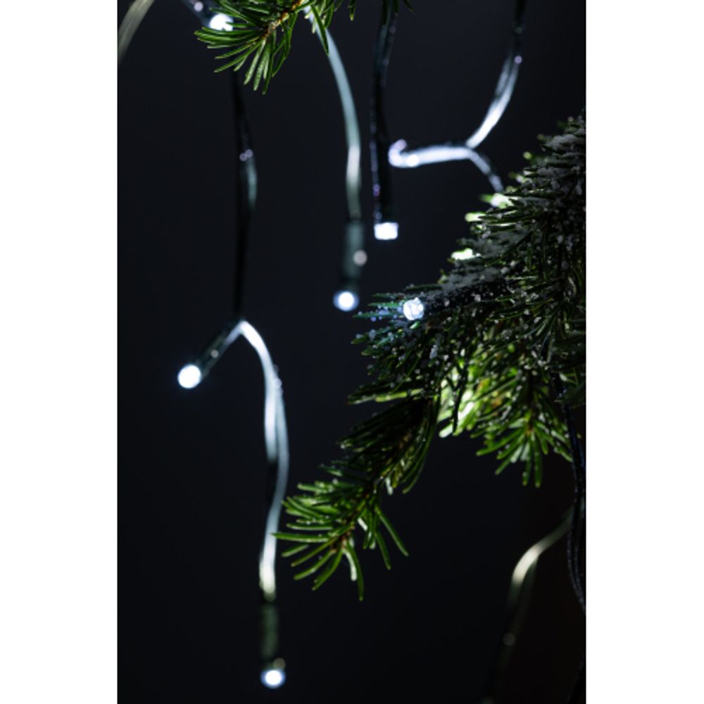 Садовая гирлянда ЭРА ERASF22-29 Бахрома на солнечной батарее холодный свет 2.4*0.5 м