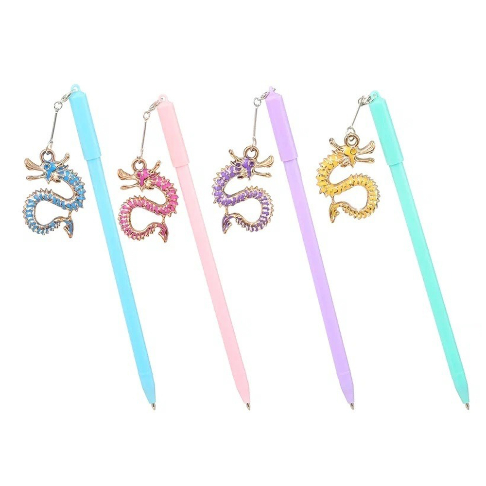 Ручка шариковая, масляная, Basir, синие чернила, серия "ДРАКОН", с брелоком, 40 шт