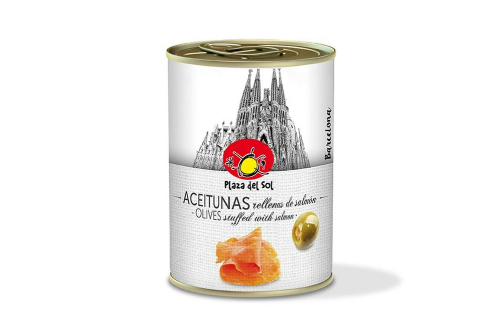 Plaza Del Sol Оливки с лососем 280 гр